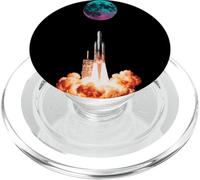 Lancio di un razzo lunare Retro Space Explorer PopSockets PopGrip per MagSafe