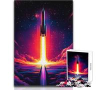 Lancio di un razzo nello spazio Puzzle da 1000 pezzi Gioco di apprendimento consapevole e divertente celebrazioni gioiose Dimensioni 38x26cm