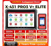 LAUNCH X431 PRO3 V+ Elite, Strumento di scansione di Programmazione J2534, codifica Online, Scanner Automatico della Mappa topologica, FCA SGW, Nuovo Scanner diagnostico remoto, 60+ Reset