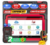 LANCIO X431 CRP919E BT Strumento diagnostico per auto Scanner OBD2 DBScar VII VCI Auto con test attivo Codifica ECU CANFD DOIP 31+ Reset