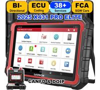 LANCIO X431 PRO ELITE 8 pollici Strumenti diagnostici per auto italiani Auto OBD OBD2 Scanner Tutti i sistemi CAN FD/DOIP Test attivo 31 Reset codifica ECU