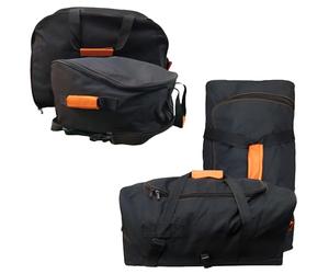 LANCO Automotive Set di borse per box da tetto (materiale estremamente robusto, maniglie per un facile carico e scarico, cerniere scorrevoli, fissaggio a clic, utilizzabile come zaino e borsa da
