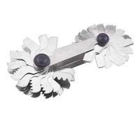Lancoon Acciaio Inox Contafiletti, Calibro per Filettature con 60 Gradi Metrici e 55 Gradi Imperiali Pieghevoli Robusti per Misurazioni Industriali (52 Pezzi)