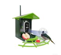 Lancoon Alimentatore per uccelli intelligente solare 4G Fotocamera HD Riconoscimento AI 4MP Visione notturna 128 GB Stoccaggio Stazione per fauna selvatica resistente alle intemperie Connettività