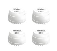 Lancoon Confezione da 4 sensori di allarme WiFi per perdite d'acqua, 100 dB, con app, rilevatore di inondazione di grado commerciale per data center, hotel, piscine, attrezzature