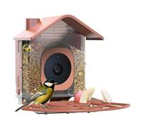 Lancoon Mangiatoia per uccelli con telecamera per esterni, compatibile con Google Nest Cam Mount resistente alle intemperie, grande capacità 0,7 kg, stazione di monitoraggio della fauna selvatica