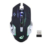 Lancoon Mouse Da Gioco Wireless - Con Silenzio Clic, 3 DPI Regolabili - GM08 Nero