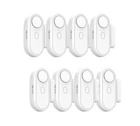 Lancoon Pack 8 Allarme Porta Commerciale 120dB Antifurto Sensore Avviso Forzato per Negozio Magazzino Ufficio Rilevamento Intrusione