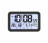 Lancoon Sveglia a Schermo Tattile con Retroilluminazione, Visualizzazione di Temperatura e Umidità Data e Giorno, Snooze 2 Set di Sveglie, Appeso o in piedi per Camera da Letto Soggiorno