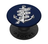 L'ancora tiene nonostante la fede nautica della tempesta PopSockets PopGrip Adesivo