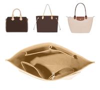 Lancry Inserto organizer per borsa Longchamp, organizer multitasche in feltro, organizer per borsa tote compatibile con borsa a tracolla Le Pliage