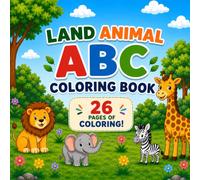 Land Animal ABC coloring book