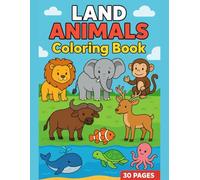 LAND ANIMALS COLORING BOOK