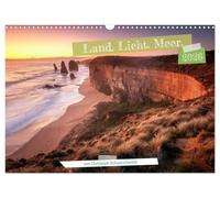Land. Licht. Meer. (Wandkalender 2026 DIN A3 quer), CALVENDO Monatskalender: Küsten, geformt von Wind und Wellen.