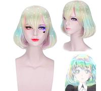 Land Of The Lustrous Houseki No Kuni Diamond Cosplay Parrucca 30 Cm Breve Rettilineo Parrucca Anime Resistente Capelli Sintetici Parrucca Bobo