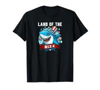 Land Of The Rizz 4th Of July Shark Maglietta