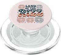 Land of the Rizz Vintage USA Groovy 4 luglio Fuochi d"artificio PopSockets PopGrip per MagSafe