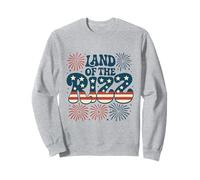 Land of the Rizz Vintage USA Groovy 4 luglio Fuochi d'artificio USA Felpa