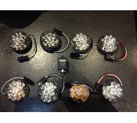 Land Rover Defender Potenziati LED Lato Luce Kit con Relè Indicatori Ecc.