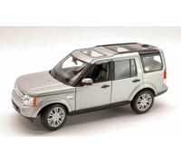 MODELLINO AUTO STATICO WELLY LAND ROVER DISCOVERY 4 2010 SILVER SCALA 1:24