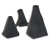 LAND ROVER DISCOVERY I II 1995-2004 SET COMPLETO DI CUFFIA PELLE CUCITURE BEIGE