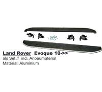 Land Rover Evoque 10- Coppia Set Pedane Laterali Alluminio Altissima Resistenza