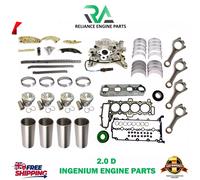 Land Rover Jaguar 204DTD Pistone Con Anelli E Riparazione Kit 2.0DIESEL Singolo