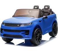 Land Rover Range Rover Sport 24V Maxi SUV Elettrico per Bambini 2 Posti - Macchina con Telecomando Sedili in Pelle Due Cinture a 3 Punti Luci LED Bluetooth Carico Massimo 60 Kg Blu