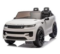 Land Rover Range Rover Sport 24V Maxi SUV Elettrico per Bambini 2 Posti - Macchina con Telecomando Sedili in Pelle Due Cinture a 3 Punti Luci LED Bluetooth Carico Massimo 60 Kg (Bianco)