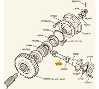 LAND ROVER SERIE 1/2a/2/3 PIGNONE INGRANAGGIO CONTACHILOMETRI OEM FRC1536