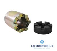 Land Rover Serie Mozzo Anteriore Dado Castello Presa Per Semiasse Dado 549475