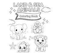 Land & Sea Animals Coloring Book