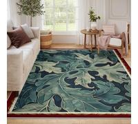 LANDERSION Tappeti astratti moderni Pianta Acanthus Leaf Texture Grande tappeto per soggiorno lavabile di facile manutenzione, tappeto pieghevole per cucina balcone 120x180cm