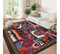 LANDERSION Tappeti pop art moderni 60x120cm Motivi geometrici astratti Design creativo Tappetini da pavimento Tappeto rettangolari morbidi e facili per soggiorno Cucina dormitorio