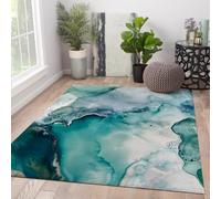 LANDERSION Tappeto Moderno Astratto per Aree Modern Fluid Art Tappeto Area Texture Tappeto interno a pelo basso Tappeto antiscivolo lavabile morbido per il soggiorno Studio 90x120cm