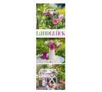 LandGlück Triplet-Kalender 2027 | Farbenfroher Garten-Kalender im schlanken Hochformat (24x66 cm) | Idyllische Triplet-Fotografie des Landlebens