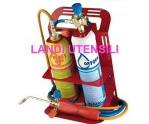 LANDI UTENSILI KIT CANNELLO SALDATURA TURBOSET 90 + 3 BOMBOLE OSSIGENO TOP
