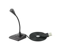 LANDIBO Microfono USB per PC, microfono professionale regolabile a collo d'oca USB per podcast, compatibile con PC/Mac, plug and play, registrazione, giochi, streaming, microfono da gioco (USB)