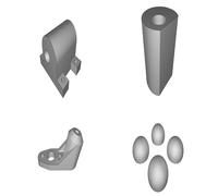 Landing Skids for DJI Phantom 2 Carbon Fiber V2 Enhanced Protection