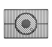 Landmann Sistema di griglia Modulus | Adatto per Triton 2.1 | con Inserto modulare Ø 30,5 cm per Piastra Grill, Wok, Pietra per Pizza, spiedini | Nero e Rettangolare | Dimensioni 48 x 44 x 2 cm