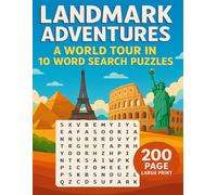 Landmark Adventures: A World Tour in 10 Word Search Puzzles: Journey Through Landmarks: A Global Word Search Expedition