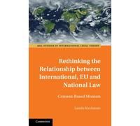 Lando Kirchmair Rethinking the Relationship between Internati (Copertina rigida)