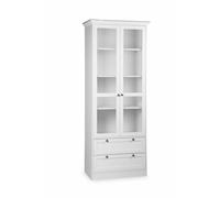 LANDO - Vetrina, in laminato con 2 ante, 4 ripiani e 2 cassetti