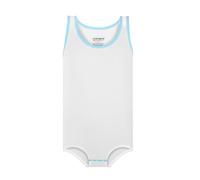 Landofgenie One Piece Pigiama Uomini Senza Maniche Gilet Cotone Onesie Romper per Adulti Bianco M