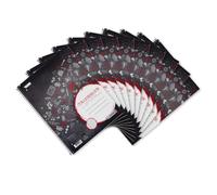 Landre 100050062 - Blocco Get Hot, formato A4, 80 pagine a quadretti con margine, 70 g/mq, 10 pezzi
