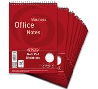Landre - Blocco note a spirale, formato A5, 40 fogli, 10 pezzi