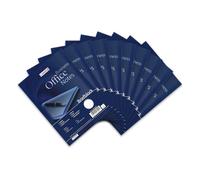 Landre - Blocco per lettere, formato A5, rigatura 21, 50 fogli, 10 pezzi, colore: Blu