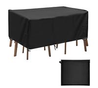 Landrip Copertura per Tavolo Giardino, 420D Oxford Telo Copri da Tavolo Impermeabile Copri per Mobili da Esterno, 150x90x75cm