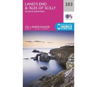 Land's End & Isles of Scilly (Map) OS Landranger Map