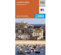 Land’s End Map | Penzance & St Ives | Ordnance Survey | OS Explorer Map 102 | England | Walks | Hiking | Maps | Adventure